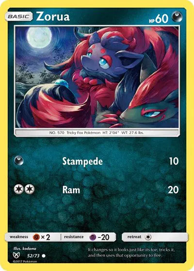 52/73 Zorua Reverse Holo