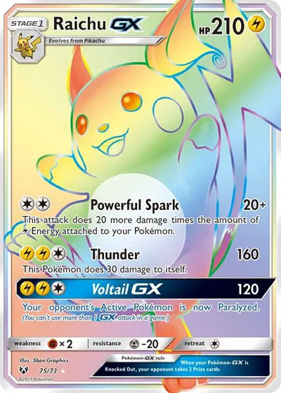 75/73 Raichu GX