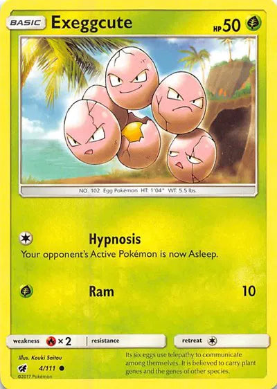 4/111 Exeggcute Reverse Holo - Crimson Invasion