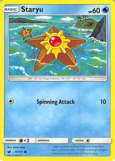 15/111 Staryu Reverse Holo - Crimson Invasion