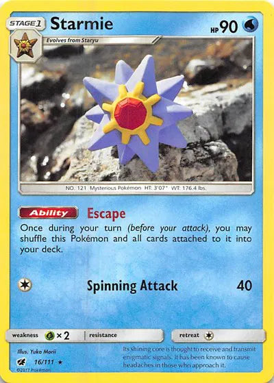 16/111 Starmie Reverse Holo - Crimson Invasion