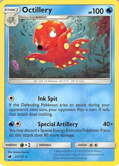 23/111 Octillery Reverse Holo - Crimson Invasion