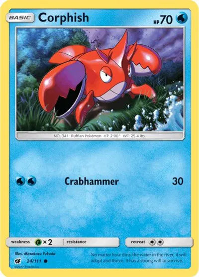 24/111 Corphish Reverse Holo - Crimson Invasion