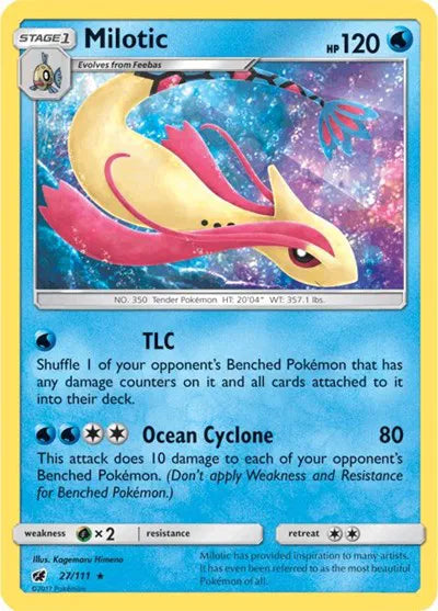27/111 Milotic Holofoil - Crimson Invasion