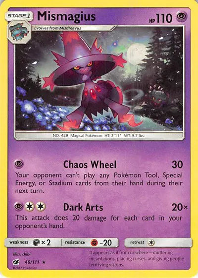 40/111 Mismagius Reverse Holo - Crimson Invasion