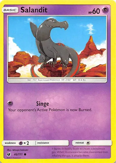 46/111 Salandit Reverse Holo - Crimson Invasion