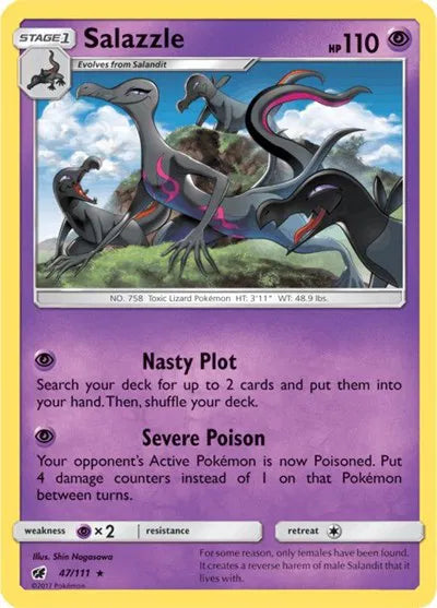 47/111 Salazzle Holofoil - Crimson Invasion