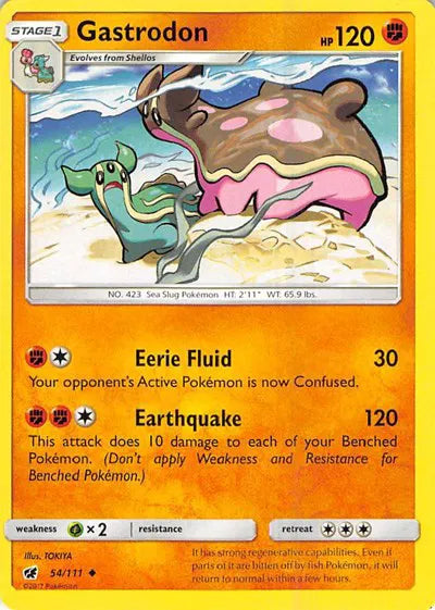 54/111 Gastrodon Reverse Holo - Crimson Invasion