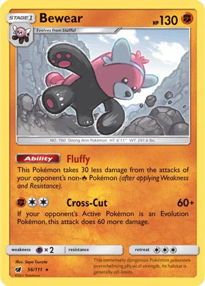 56/111 Bewear Reverse Holo - Crimson Invasion