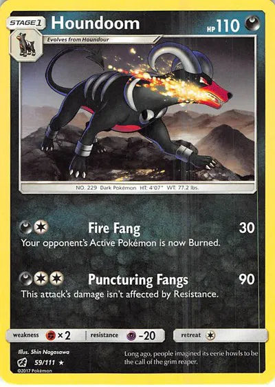59/111 Houndoom Reverse Holo - Crimson Invasion