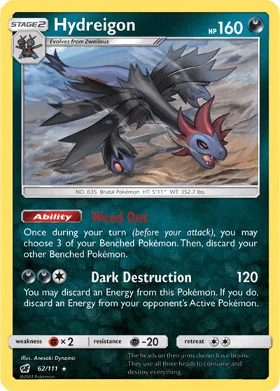62/111 Hydreigon Reverse Holo - Crimson Invasion