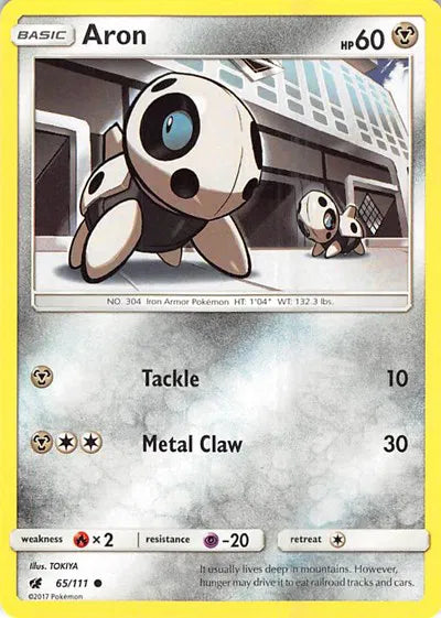 65/111 Aron Reverse Holo - Crimson Invasion