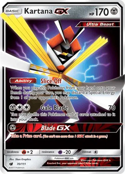 70/111 Kartana GX - Crimson Invasion
