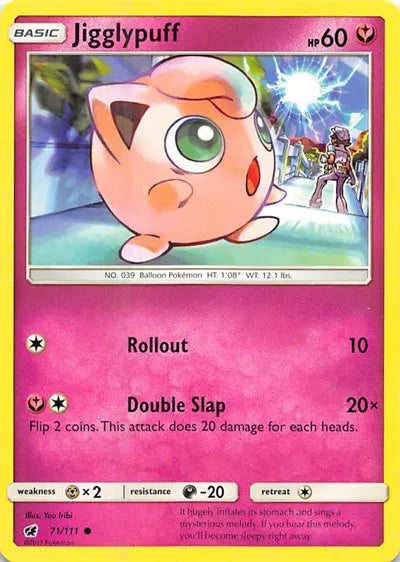 71/111 Jigglypuff Reverse Holo - Crimson Invasion