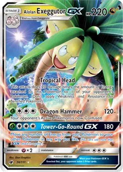 74/111 Alolan Exeggutor GX - Crimson Invasion