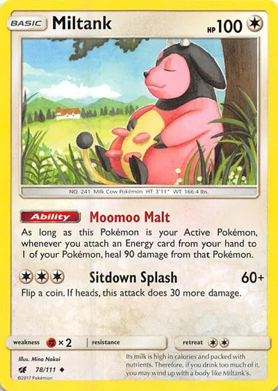 78/111 Miltank Reverse Holo - Crimson Invasion