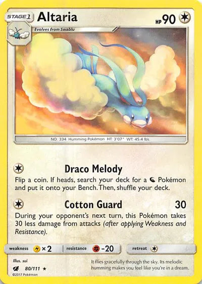 80/111 Altaria Reverse Holo - Crimson Invasion