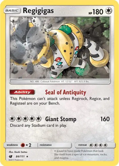 84/111 Regigigas Holofoil - Crimson Invasion
