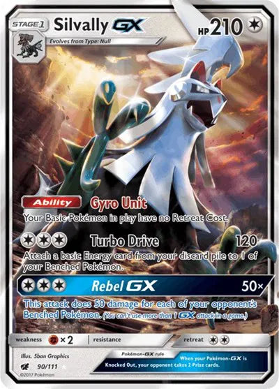 90/111 Silvally GX - Crimson Invasion