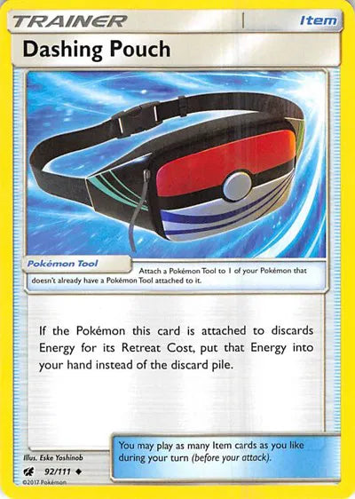 92/111 Dashing Pouch Reverse Holo - Crimson Invasion