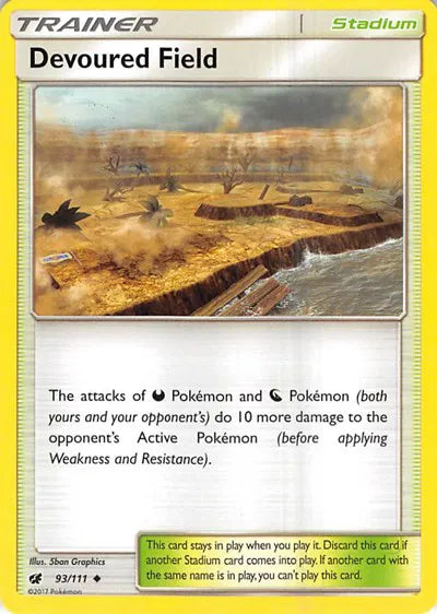 93/111 Devoured Field Reverse Holo - Crimson Invasion