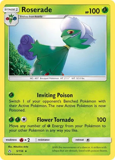 5/156 Roserade Reverse Holo - Ultra Prism