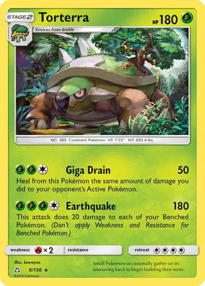 9/156 Torterra Reverse Holo - Ultra Prism