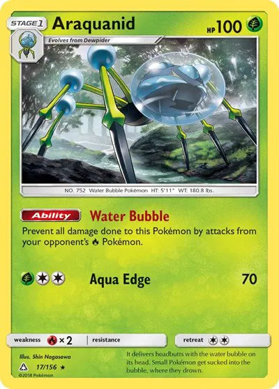 17/156 Araquanid Reverse Holo - Ultra Prism