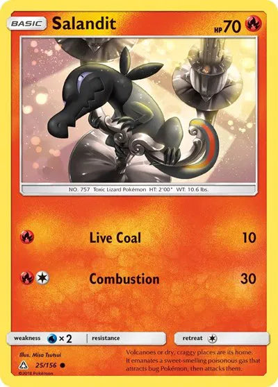 25/156 Salandit Reverse Holo - Ultra Prism