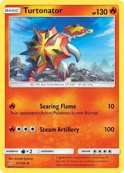 27/156 Turtonator Reverse Holo - Ultra Prism
