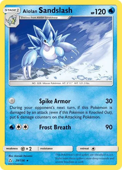 29/156 Alolan Sandslash Reverse Holo - Ultra Prism