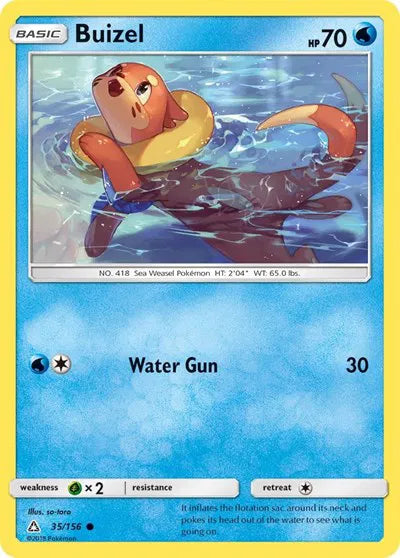 35/156 Buizel Reverse Holo - Ultra Prism