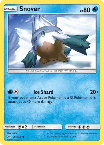 37/156 Snover Reverse Holo - Ultra Prism
