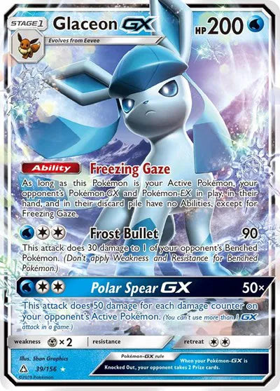 39/156 Glaceon GX - Ultra Prism