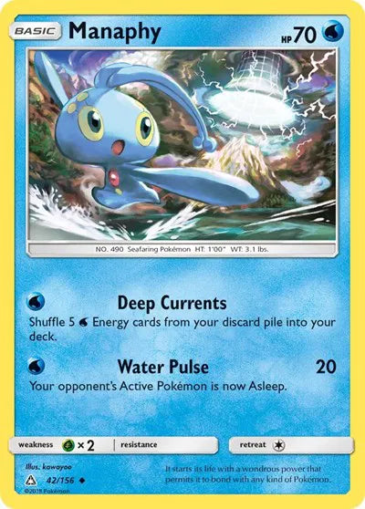 42/156 Manaphy Reverse Holo - Ultra Prism