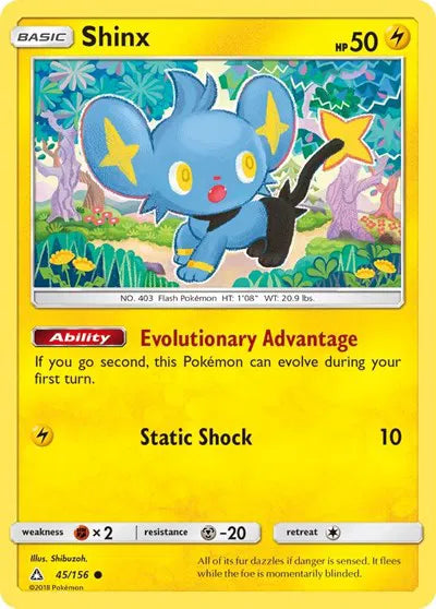 45/156 Shinx Reverse Holo - Ultra Prism