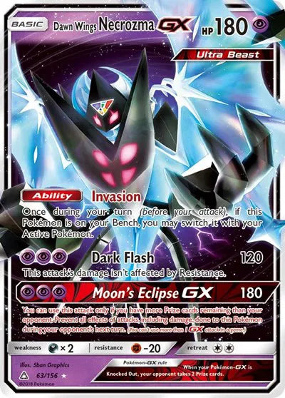 63/156 Dawn Wings Necrozma GX - Ultra Prism
