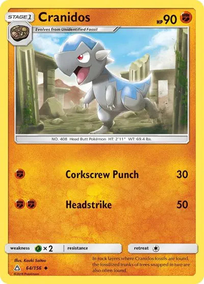 64/156 Cranidos Reverse Holo - Ultra Prism