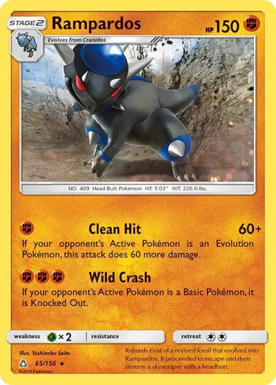 65/156 Rampardos Holofoil - Ultra Prism
