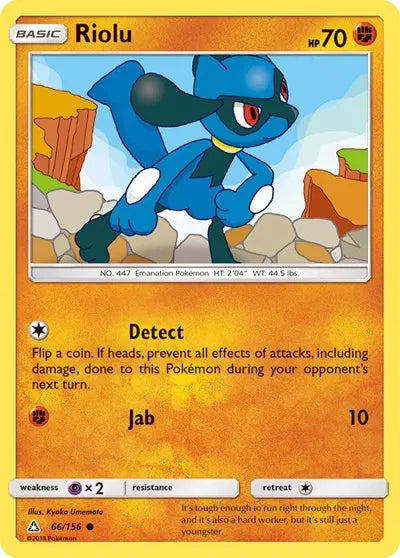 66/156 Riolu Reverse Holo - Ultra Prism
