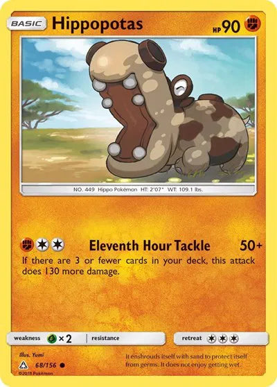68/156 Hippopotas Reverse Holo - Ultra Prism