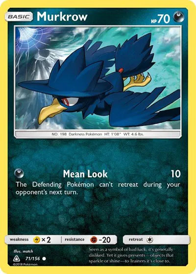 71/156 Murkrow Reverse Holo - Ultra Prism