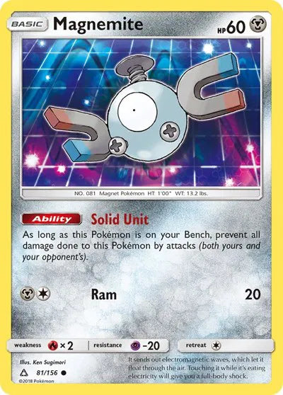 81/156 Magnemite Reverse Holo - Ultra Prism