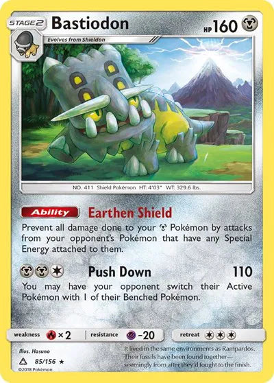 85/156 Bastiodon Holofoil - Ultra Prism