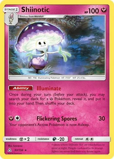 93/156 Shiinotic Reverse Holo - Ultra Prism