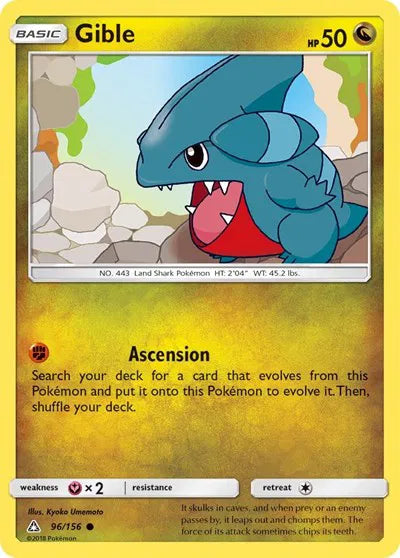 96/156 Gible Reverse Holo - Ultra Prism