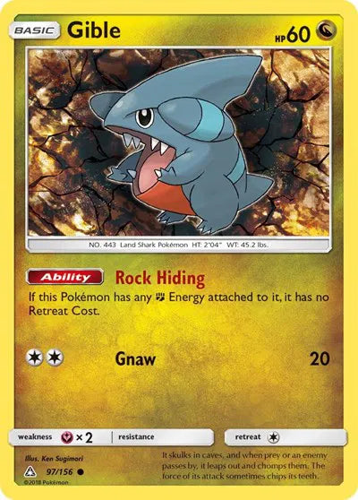 97/156 Gible Reverse Holo - Ultra Prism