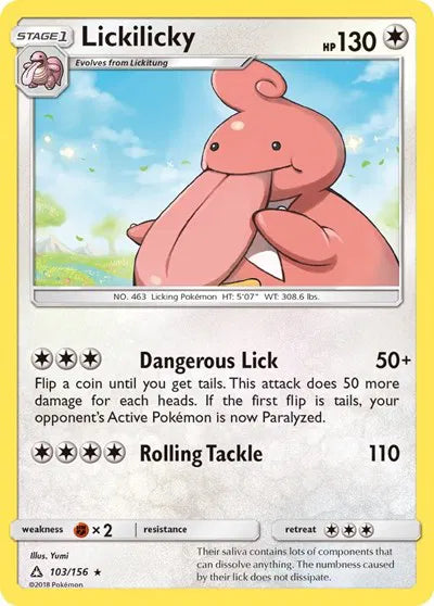 103/156 Lickilicky Reverse Holo
