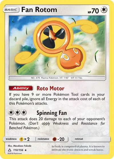 110/156 Fan Rotom Reverse Holo