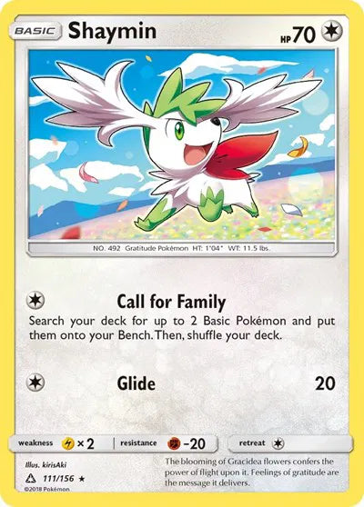 111/156 Shaymin Reverse Holo